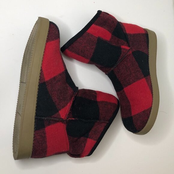 INDIGO RD Boots Women's Size 6 Red Aylee Buffalo Check Plaid Ankle Booties - Picture 9 of 12